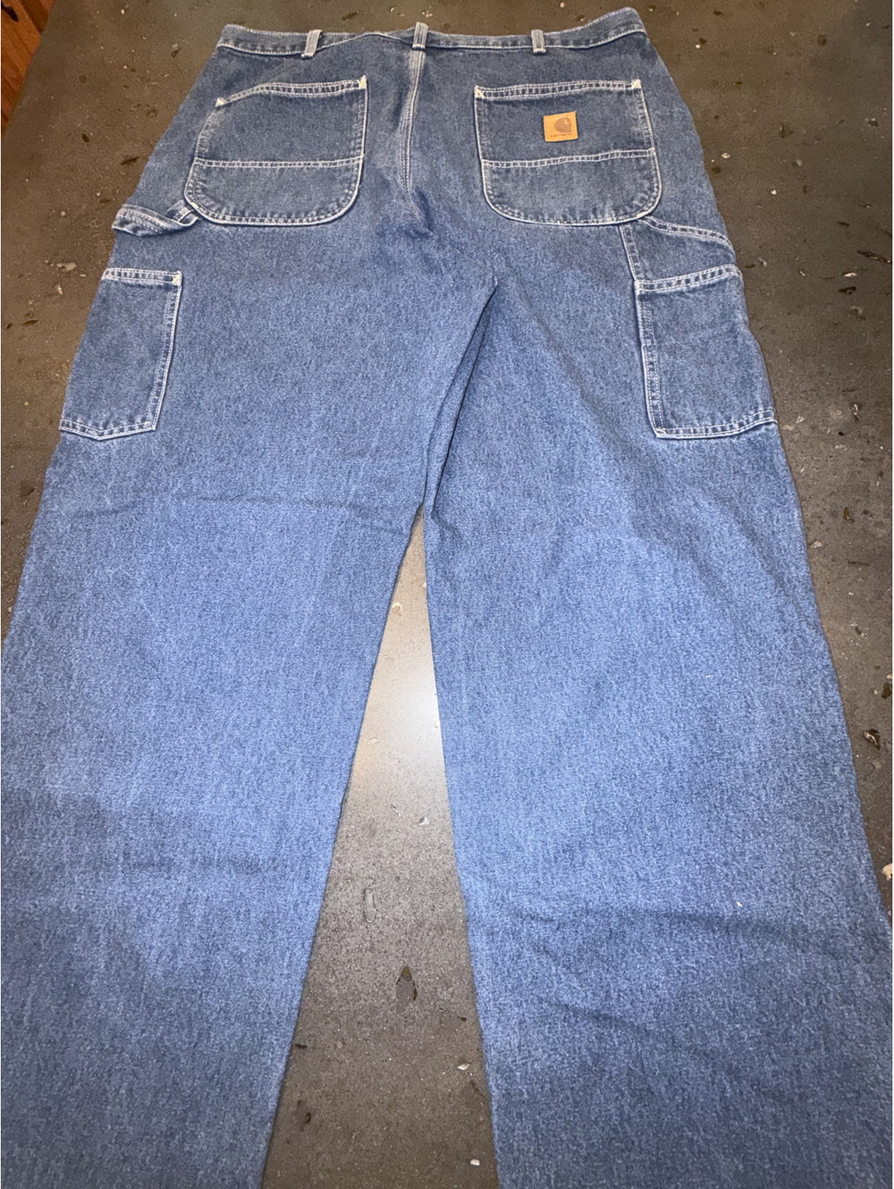 Carhartt loose original fit blue carpenter jeans 38X32